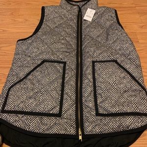 Brand New J. Crew Herringbone Puffer Vest